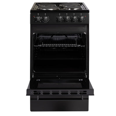 Freestanding Electric Cooker 62L 50cm Black