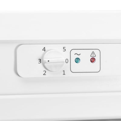 Upright Freezer 160L 6 Compartments Adjustable Thermostat Reversible Door White