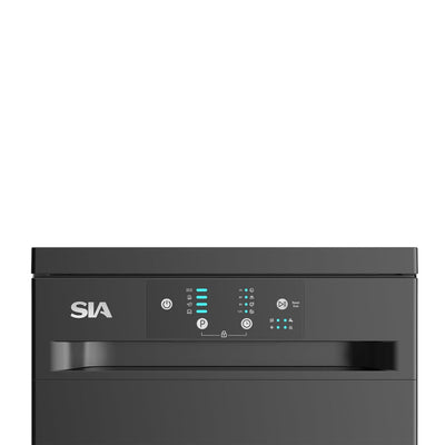 Freestanding Dishwasher 45cm 9 Place Settings 4 Programs Black