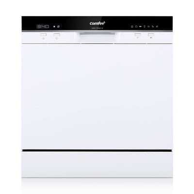 Freestanding Dishwasher 13 Place Settings 6 Programmes White Auto Door Open