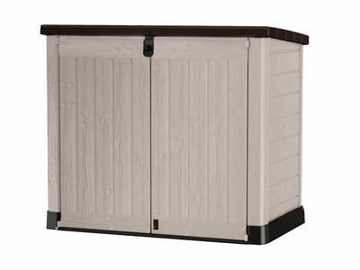 Outdoor Garden Storage Shed 57 X 32 X 48 In Grey Plastic Double Doors