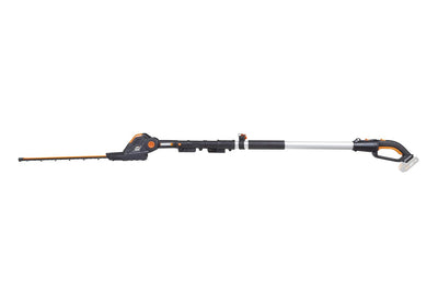 Cordless Pole Hedge Trimmer 45cm 3.2m Reach 10-Position Head Black