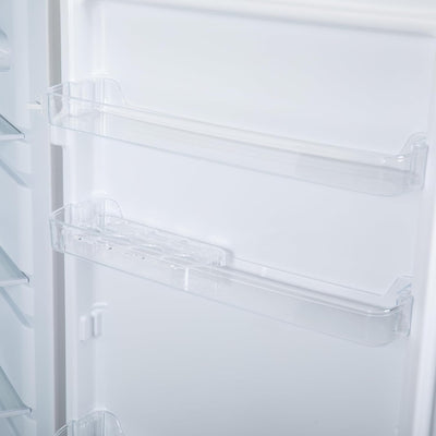 Freestanding Larder Fridge 241L 144Cm Reversible Door Mark-Proof Finish Black