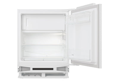 Integrated Undercounter Fridge 135L Adjustable Shelves LED Display White