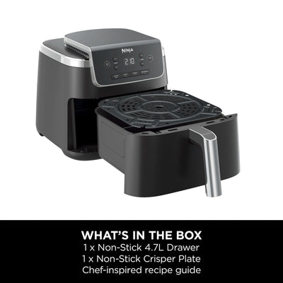 Air Fryer 4.7L 2000W 4 Functions Digital Touch Black