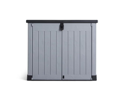 Outdoor Garden Storage Shed 57 X 32 X 48 In Grey Plastic Double Doors