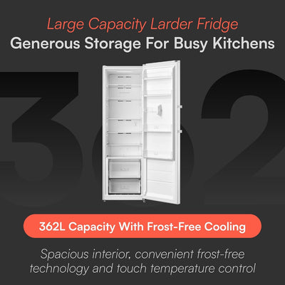 Freestanding Larder Fridge 362L Frost Free White