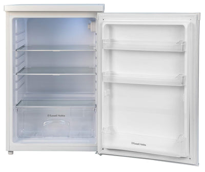 Under Counter Larder Fridge 127L Adjustable Thermostat White Reversible Door