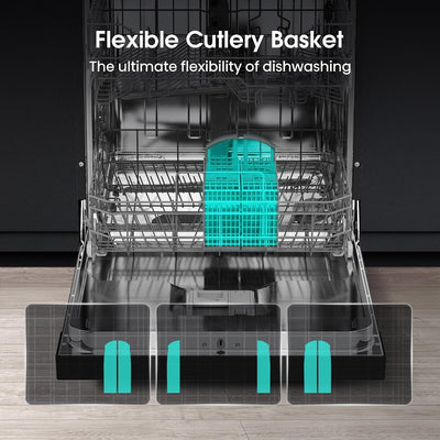 Freestanding Dishwasher 13 Place Settings 60cm Black